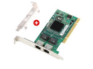 Gigabit Ethernet PCI Network Controller Card 10/100/1000Mbps Dual Port RJ45 Ethernet Adapter Converter for Desktop PC Gigabit Ethernet PCI Network Controller Card 10/100/1000Mbps Dual Port RJ45 Ethernet Adapter Converter for Desktop PC