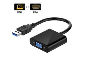 USB to VGA Adapter,USB 3.0 to VGA Adapter Multi-Display Video Converter- PC Laptop Windows 7/8/8.1/10,Desktop, Laptop, PC, Monitor, Projector, HDTV, Chromebook