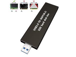 M.2 SSD Enclosure (No Cable Need), USB to M.2 SATA SSD (B Key) Adapter with Case, Use as Portable SSD, High Performance M.2 External Enclosure, Support M2 2230 2242 2260 2280 M.2 SSD Enclosure (No Cable Need), USB to M.2 SATA SSD (B Key) Adapter with Case, Use as Portable SSD, High Performance M.2 External Enclosure, Support M2 2230 2242 2260 2280