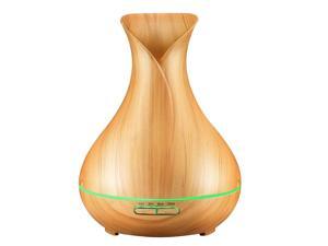 Werleo 400ml Wood Grain Aromatherapy Essential Oil Diffuser Ultrasonic Cool Mist Humidifier with Wood Grain Design 4 Timer Settings for Office Room Spa Werleo 400ml Wood Grain Aromatherapy Essential Oil Diffuser Ultrasonic Cool Mist Humidifier with Wood Grain Design 4 Timer Settings for Office Room Spa