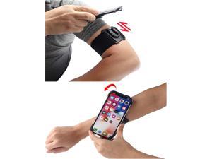Werleo Cell Phone Armband for Running Running Armband for iPhone X XR XS 8 8 Plus 7 7 Plus 6 6s 6s Plus Galaxy S9 S8 S7 S6 Stylo 4The Phone is Rotatable and Separable  Black