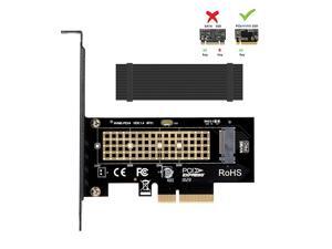 M.2 NVME to PCIe 3.0 x4 Adapter with Aluminum Heatsink Solution M.2 NVME to PCIe 3.0 x4 Adapter with Aluminum Heatsink Solution