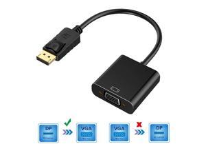 DisplayPort to VGA Adapter 1080P Converter WERLEO Display Port DP to VGA Adapter Male to Female Connector Compatible with Computer Desktop Laptop PC Monitor Projector HDTV - Black DisplayPort to VGA Adapter 1080P Converter WERLEO Display Port DP to VGA Adapter Male to Female Connector Compatible with Computer Desktop Laptop PC Monitor Projector HDTV - Black