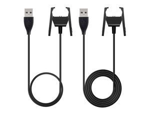 Werleo Fitbit Charge 2 Charger 2Pcs Replacement USB Charger Charging Cable for Fitbit Charge 2 with Cable Cradle Dock Adapter for Fitbit Charge 2 Smart Watch - 3.3 feet +1.6 feet
