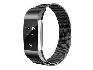 Werleo  Compatible for Fitbit Charge 2 Band Small / Large Replacement Milanese Band Strap with Magnetic Closure Clasp for Fitbit Charge 2