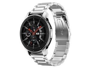 Metal Bands Compatible Galaxy Watch 46mm / Gear S3 Frontier / Classic Watch Band 22mm Stainless Steel Replacement Bracelet Wrist Strap for Galaxy Watch 46mm SM-R800 / Gear S3 Smartwatch