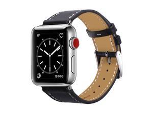 Werleo Compatible with Apple Watch Band 38mm 40mm Genuine Leather Watch Strap Compatible with Apple Watch Series 4 (40mm) Series 3 Series 2 Series 1 (38mm) Sport and Edition