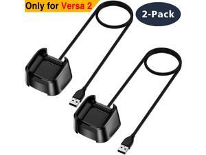 Werleo Compatible with Fitbit Versa 2 Charger 2-Pack Replacement USB Charging Cable Dock for Versa 2 Smart Watch 3FT Werleo Compatible with Fitbit Versa 2 Charger 2-Pack Replacement USB Charging Cable Dock for Versa 2 Smart Watch 3FT