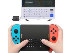 Wireless Keyboard for Nintendo Switch Wireless Gamepad Chatpad Message Keyboard for Nintendo Switch 24G USB Rechargable Handheld Remote Control Keyboard for Nintendo Switch with a 24G Receiver