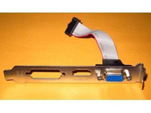 MSI Video Graphics VGA CRT D/SUB Full Height Size Length Expansion Slot Bracket MSI Video Graphics VGA CRT D/SUB Full Height Size Length Expansion Slot Bracket