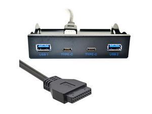 3.5 Inch USB-C USB 3.0 HUB 4 Ports Front Panel Floppy Bay Internal 20Pin Bracket 3.5 Inch USB-C USB 3.0 HUB 4 Ports Front Panel Floppy Bay Internal 20Pin Bracket