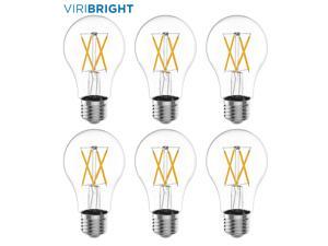 Viribright Dimmable LED Vintage Bulb, (7.5W) 60 Watt Equivalent Light Bulb, Soft White 2700K, A19 Led Bulb w/ E26 Edison Bulb Base, 810 Lumens, Energy Star & UL Listed - 6 Pack Viribright Dimmable LED Vintage Bulb, (7.5W) 60 Watt Equivalent Light Bulb, Soft White 2700K, A19 Led Bulb w/ E26 Edison Bulb Base, 810 Lumens, Energy Star & UL Listed - 6 Pack