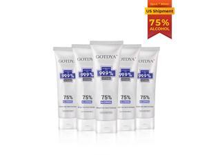 5PCS x 80ml 75% Alcohol Hand Sanitizer Gel Disposable Waterless Anti Bacteria Disinfectant Gel Hand Wash Soap Safe Gel Effective Sterilization Rate: 99.9% 5PCS x 80ml 75% Alcohol Hand Sanitizer Gel Disposable Waterless Anti Bacteria Disinfectant Gel Hand Wash Soap Safe Gel Effective Sterilization Rate: 99.9%