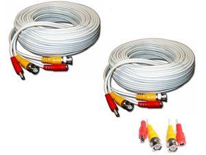 2 Unit of 100 Feet WHITE BNC Video DC Power Siamese Cables for CCTV Surveillance 2 Unit of 100 Feet WHITE BNC Video DC Power Siamese Cables for CCTV Surveillance