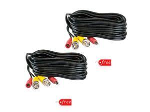 2 Units of 100 Ft BNC Video DC Power Siamese Cables for CCTV Surveillance System 2 Units of 100 Ft BNC Video DC Power Siamese Cables for CCTV Surveillance System