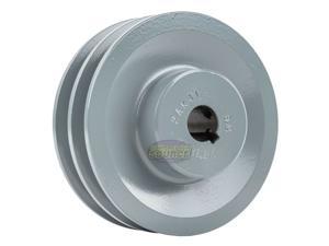 4" Cast Iron 5/8" Shaft Pulley Sheave Single 2 Groove V Style A Belt 4L 4" Cast Iron 5/8" Shaft Pulley Sheave Single 2 Groove V Style A Belt 4L