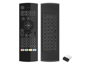 2.4G Backlight Air Mouse Wireless Keyboard 6-Axis Somatosensory Remote Control Motion Sensing Game IR Learning Buttons for Mini PC Smart TV Android TV Box Projector