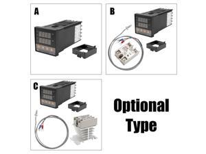 Dual Digital PID Temperature Controller Thermostat REX-C100 Thermocouple SSR-40DA Solid Relay Programmable Thermostats Dual Digital PID Temperature Controller Thermostat REX-C100 Thermocouple SSR-40DA Solid Relay Programmable Thermostats