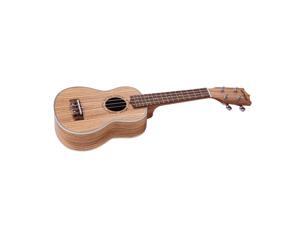 ammoon Zebrawood 21" Acoustic Ukulele 15 Fret 4 Strings Stringed Musical Instrument ammoon Zebrawood 21" Acoustic Ukulele 15 Fret 4 Strings Stringed Musical Instrument
