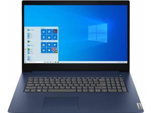 2021 Lenovo Ideapad 3 17.3" HD+ Premium Laptop, 10th Gen Intel Quad-Core i5-1035G1 upto 3.6GHz, 12GB RAM, 256GB PCIe SSD, Card Reader, HDMI, Windows 10 Home, Blue