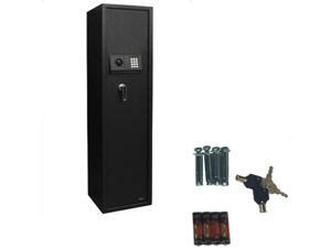 New Large 5 Rifle Digital Safe Electronic Lock Storage Steel Cabinet Firearm New Large 5 Rifle Digital Safe Electronic Lock Storage Steel Cabinet Firearm