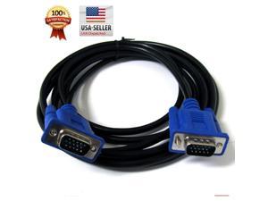 6ft SVGA Male To VGA Male HD 15pin Cable Cord Connects PC to Monitor Video TV US