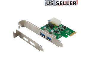 2-Port USB 3.0 PCI-Express PCIe Adapter Controller Card ~ Low Profile 2-Port USB 3.0 PCI-Express PCIe Adapter Controller Card ~ Low Profile