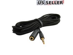 5-pack 10ft 3.5mm 1/8" Stereo Audio Aux Headphone Cable Extension Cord M to F 5X 5-pack 10ft 3.5mm 1/8" Stereo Audio Aux Headphone Cable Extension Cord M to F 5X