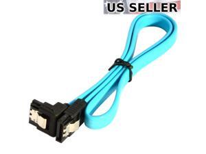 18" SATA 3.0 Cable SATA3 III 6GB/s Right Angle SSD HDD Hard Drive, Blue 18" SATA 3.0 Cable SATA3 III 6GB/s Right Angle SSD HDD Hard Drive, Blue