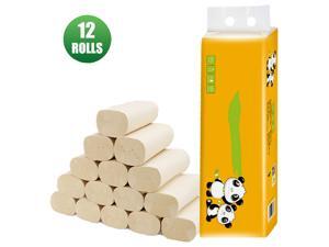 12 Rolls 4-layer Coreless Roll Paper Bamboo Pulp Paper Towel Kitchen Bathroom Toilet Paper Thick Household Paper 12 Rolls 4-layer Coreless Roll Paper Bamboo Pulp Paper Towel Kitchen Bathroom Toilet Paper Thick Household Paper