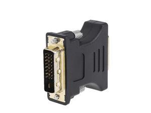 DVI-I 24+1 Pin Male To 24+5 Pin Female Gold Plated Adapter Monitor Connector