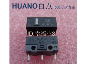 5Pcs Original HUANO White Dot Blue Shell 0.74N Mouse Micro Switch Silver Alloy 
