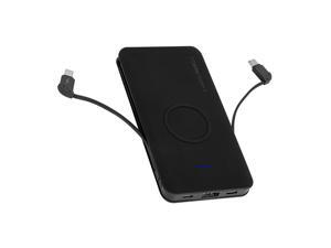 ChargeHubGO+ 5000 mAh All-in-One Charging Solution with Wireless Charging Pad & 2 Built-in Charging Cables ChargeHubGO+ 5000 mAh All-in-One Charging Solution with Wireless Charging Pad & 2 Built-in Charging Cables