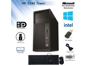 Grade A -HP Z240 Tower Desktop PC Core i5 6th Gen 6500 3.20Ghz (Upto 3.60 Ghz) Memory Type DDR4, Memory Support Upto 64GB, 3- Monitor Support, USB 3.0 , New Wired Keyboard & Mouse, with WiFi Adapter Grade A -HP Z240 Tower Desktop PC Core i5 6th Gen 6500 3.20Ghz (Upto 3.60 Ghz) Memory Type DDR4, Memory Support Upto 64GB, 3- Monitor Support, USB 3.0 , New Wired Keyboard & Mouse, with WiFi Adapter