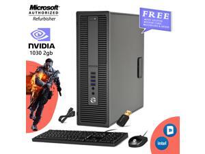 HP EliteDesk 800 G2 SFF - Gaming PC Computer Core i5- 6th Gen 6500 Upto 3.60 Ghz- 16GB DDR4 256GB SSD- NVIDIA GeForce GT 1030 2GB DDR4 (HDMI) -Win 10 Home New Wired KB, Mouse , Free WiFi Adapter HP EliteDesk 800 G2 SFF - Gaming PC Computer Core i5- 6th Gen 6500 Upto 3.60 Ghz- 16GB DDR4 256GB SSD- NVIDIA GeForce GT 1030 2GB DDR4 (HDMI) -Win 10 Home New Wired KB, Mouse , Free WiFi Adapter