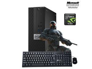 Gaming Desktop PC Dell Optiplex 7040 SFF Core i5 6th Gen up to 3.60Ghz 8GB DDR4 RAM New 256GB SSD With NVIDIA Geforce GT 1030 2GB DDR4 - Windows 10 Pro , HDMI With New Keyboard, Mouse, Power cord
