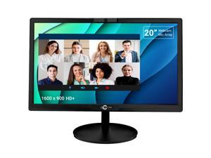 TECNII 20” Inch Video Conferencing Monitor (2022W) LED Backlit | 
Built-in Web Camera, Microphones, Speakers | HDMI VGA Inputs for Home and
Office | Black
