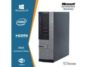 Dell Optiplex 3010 SFF Desktop Computer Intel Core i5 3470 (3.2 GHz) 8GB DDR3 500GB HDD DVD Windows 10 Professional with Free Keyboard, Mouse,Power cord,WiFi Adapter