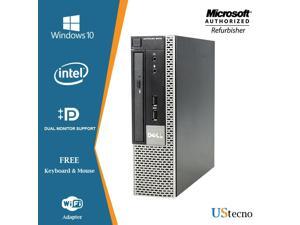 Dell Optiplex 9010 USFF Computer Intel Core i5 3470 DVD Windows 10 New Free Keyboard, Mouse,Power cord,WiFi Adapter Dell Optiplex 9010 USFF Computer Intel Core i5 3470 DVD Windows 10 New Free Keyboard, Mouse,Power cord,WiFi Adapter