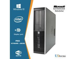 HP Compaq 8200 SFF Desktop Computer Core i5 2400 8GB RAM 480GB SSD DVD Windows 10 Professional New Free Keyboard, Mouse,Power cord,WiFi Adapter