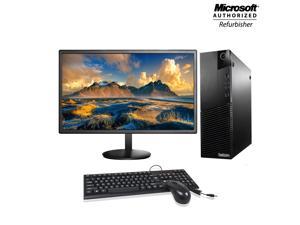 Lenovo ThinkCentre M93 SFF Grade A PC Computer Core i5 4th Gen 4570 @ 3.20Ghz (Upto 3.6Ghz) 8GB RAM 256SB SSD / Dual Monitor Support / USB 3.0 / With 24" Monitor Free WiFi Adapter