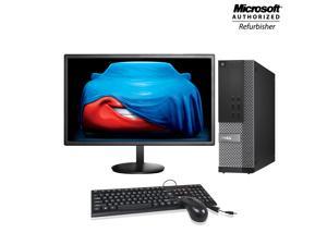 Dell Optiplex 7020 SFF Desktop Computer with 24 inch Monitor Intel Core i5 4570@3.2GHz 16GB DDR3 RAM 512GB SSD Windows 10 Pro Free Keyboard & Mouse with Wifi Adapter