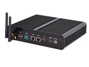 HUNSN 4K Fanless Mini PC, Intel Core I7 6567U, Desktop Computer, HTPC, Kodi Box, Windows 10/Linux Ubuntu, BM02, AC WiFi2.4+5Ghz/BT4.0/DP/HDMI/2LAN/4USB3.0/4USB2.0/SD Reader, (8G RAM/128G SSD) HUNSN 4K Fanless Mini PC, Intel Core I7 6567U, Desktop Computer, HTPC, Kodi Box, Windows 10/Linux Ubuntu, BM02, AC WiFi2.4+5Ghz/BT4.0/DP/HDMI/2LAN/4USB3.0/4USB2.0/SD Reader, (8G RAM/128G SSD)