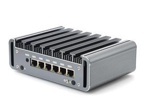 HUNSN Firewall, Intel Celeron 3865U/3867U/3965U, VPN, Network Appliance, Router PC, RS36, AES-NI/6 Gigabit Nics/4USB3.0/COM/HDMI/Fanless, (Barebone, NO RAM, NO Storage, NO System)