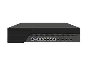 1U Firewall Appliance, pFsense, HUNSN RS46, C236 with Intel Core I3 9100,  Mikrotik, OPNsense, VPN, Network Rackmount, AES-NI, 8 x Intel Gigabit LAN, 