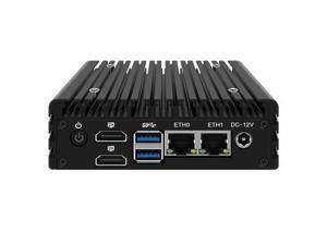 NeweggBusiness - HUNSN Micro Firewall Appliance, Mini PC, RJ56