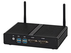 HUNSN Fanless Mini PC, Intel Celeron 2955U, Industrial Computer, IPC, BM15, AC WiFi2.4+5Ghz/BT4.0/VGA/HDMI/4USB3.0/2LAN/2COM RS232, (4G RAM/64G SSD) HUNSN Fanless Mini PC, Intel Celeron 2955U, Industrial Computer, IPC, BM15, AC WiFi2.4+5Ghz/BT4.0/VGA/HDMI/4USB3.0/2LAN/2COM RS232, (4G RAM/64G SSD)