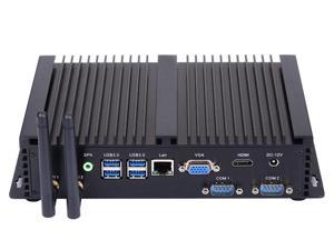 HUNSN Fanless Industrial PC, Mini Computer, Intel Core I5 4200U, Windows 10 Pro/Linux Ubuntu, IM03, AC WiFi/BT4.0/VGA/HDMI/LAN/2COM RS232/3USB2.0/4USB3.0,(8G RAM/128G SSD)