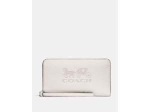 Coach Pebble Leather Large Phone Wallet, Chalk Coach Pebble Leather Large Phone Wallet, Chalk