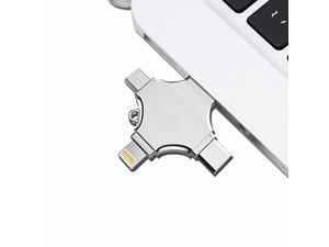 4 in 1 USB Flash Drive Quick-charging Type-C USB Flash Drive Storage Memory Stick for iPhone Andriod Samsung 32GB 4 in 1 USB Flash Drive Quick-charging Type-C USB Flash Drive Storage Memory Stick for iPhone Andriod Samsung 32GB